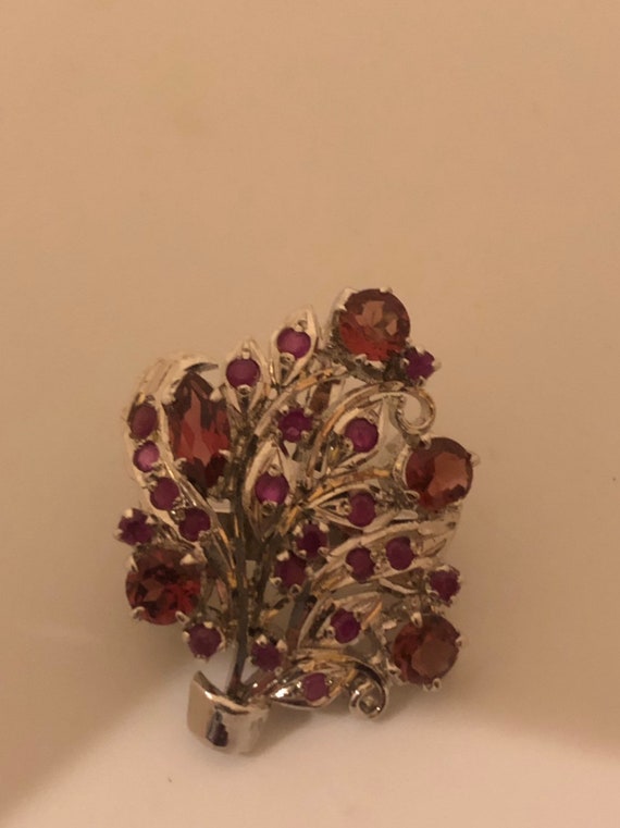 Vintage Handmade Genuine Rhodolite Garnet and Rub… - image 6