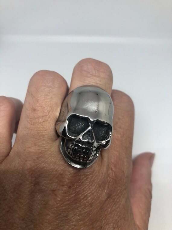 Stussy/ring/l/stainless/blk/skull - Gem