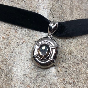 Vintage Handmade 925 Sterling Silver  Smoky Quartz Pendant