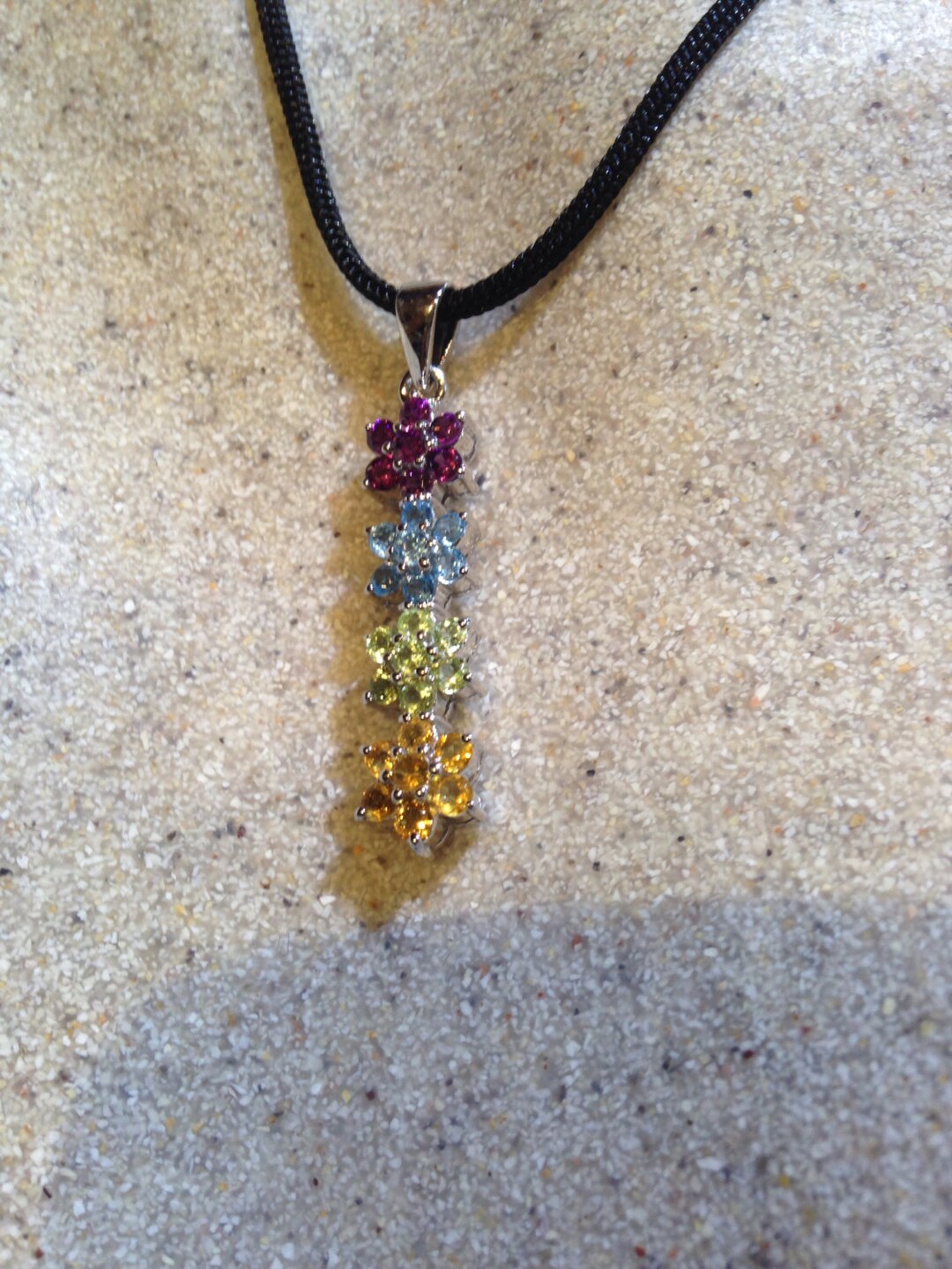 ヴィンテージ アメジスト、ペリドット ブルートパーズ 925