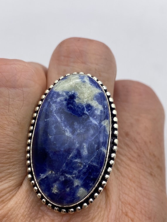 Vintage Blue Genuine Lapis Lazuli Ring