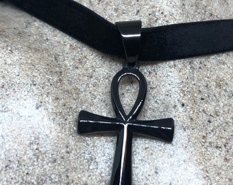 Egyptian Ankh Pendant Choker