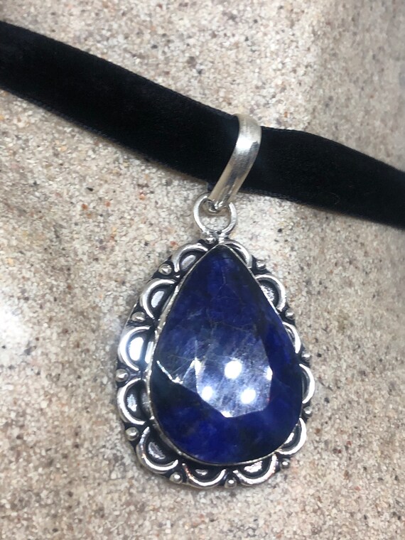 Vintage Tibetan Lapis Choker Necklace. - image 5