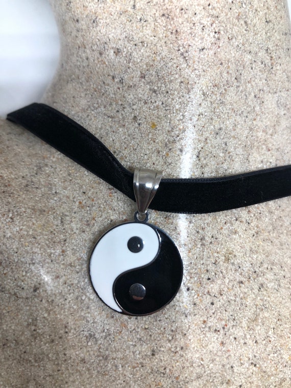 Vintage Yin Yang Stainless Steel Gothic Pendant N… - image 7