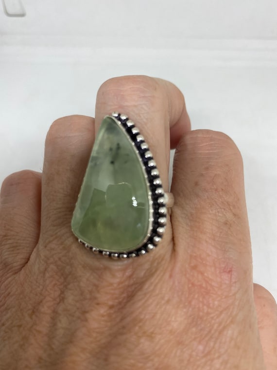 Vintage Green Nephrite Jade Ring