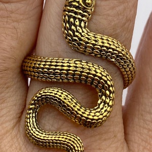 Vintage Snake Bronze Golden Adjustable