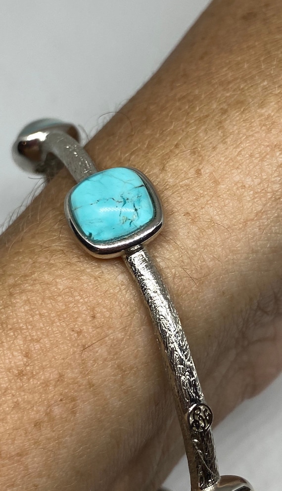 アクセサリー vintage turquoise silver925 bangle Boho 925 Sterling Silver Vintage Turquoise Tibetan Tibet