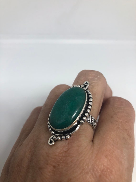 Vintage Green Nephrite Jade Ring About an Inch Long Knuckle | Etsy