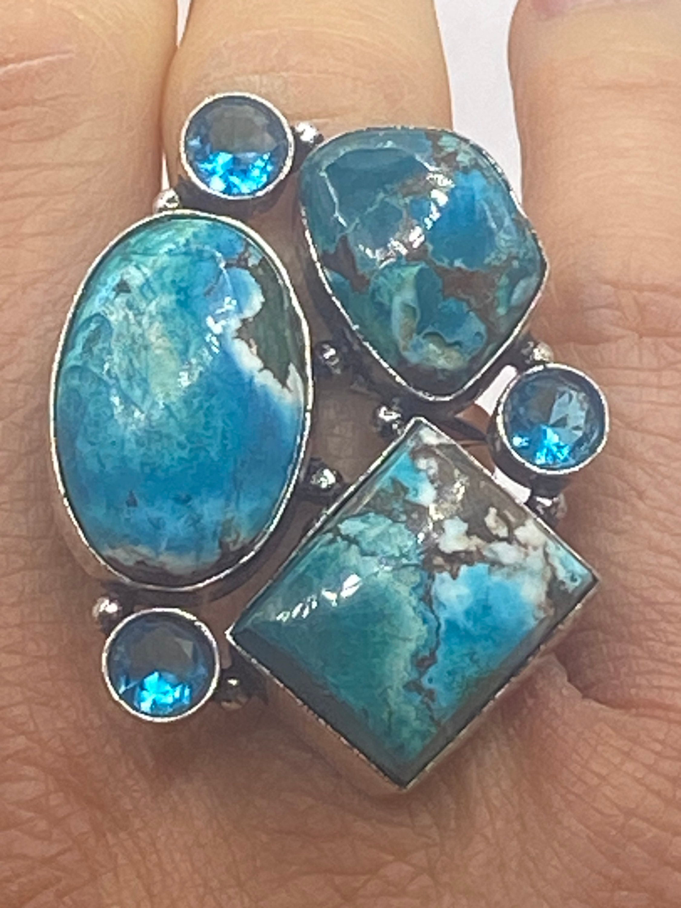 @R5 ビンテージターコイズチベットリングジュエリーオープン調節可能なリング R5 ビンテージターコイズチベットリングジュエリーオープン調節可能な