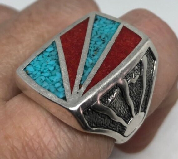 Native american mens rings clearance
