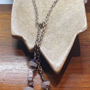 Vintage Purple Amethyst Larriette Choker 925 Sterling Silver