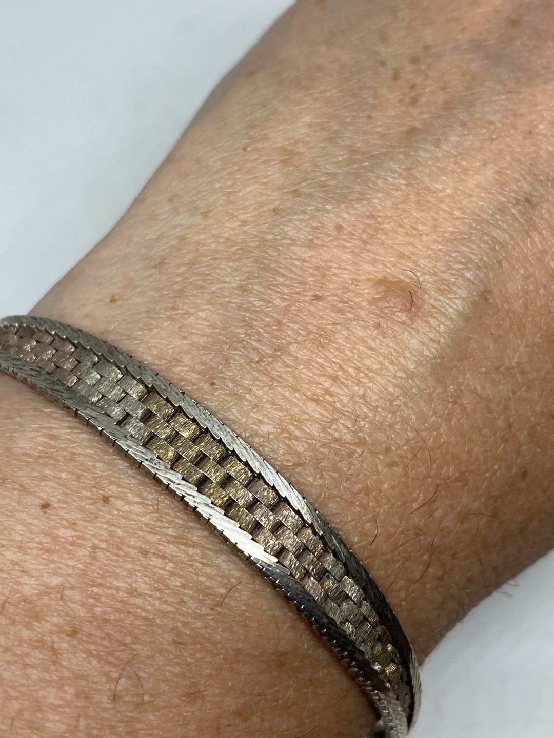 Vintage 925 Sterling Silver Link Charm Bracelet Etsy Australia
