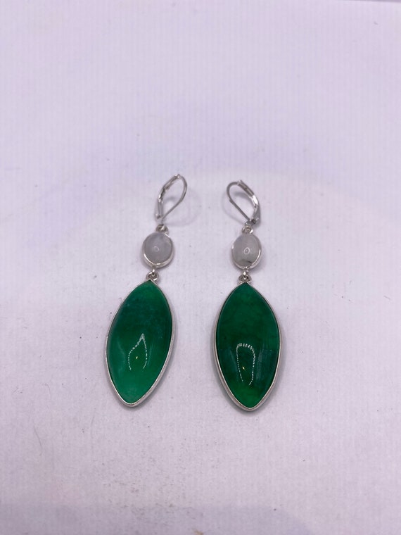 Vintage Genuine Raw Emerald Gemstone Filigree Ste… - image 5