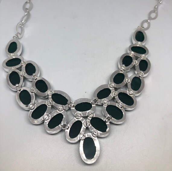 Green Handmade Gothic Styled Silver Finished Genu… - image 3