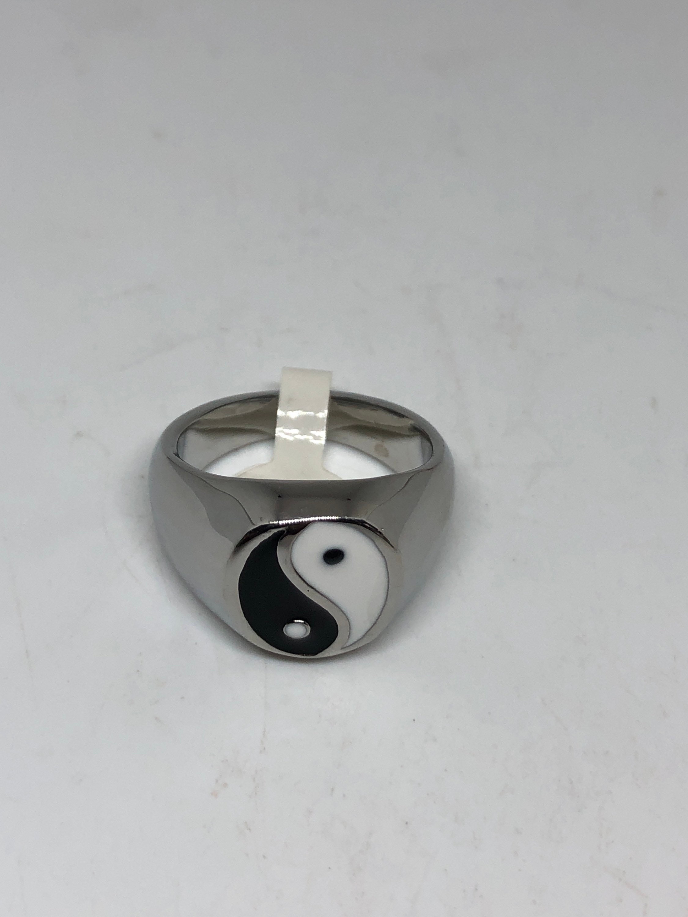 Vintage Gothic Yin Yang Mens Ring - Etsy