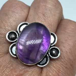Vintage Purple Genuine Amethyst Ring
