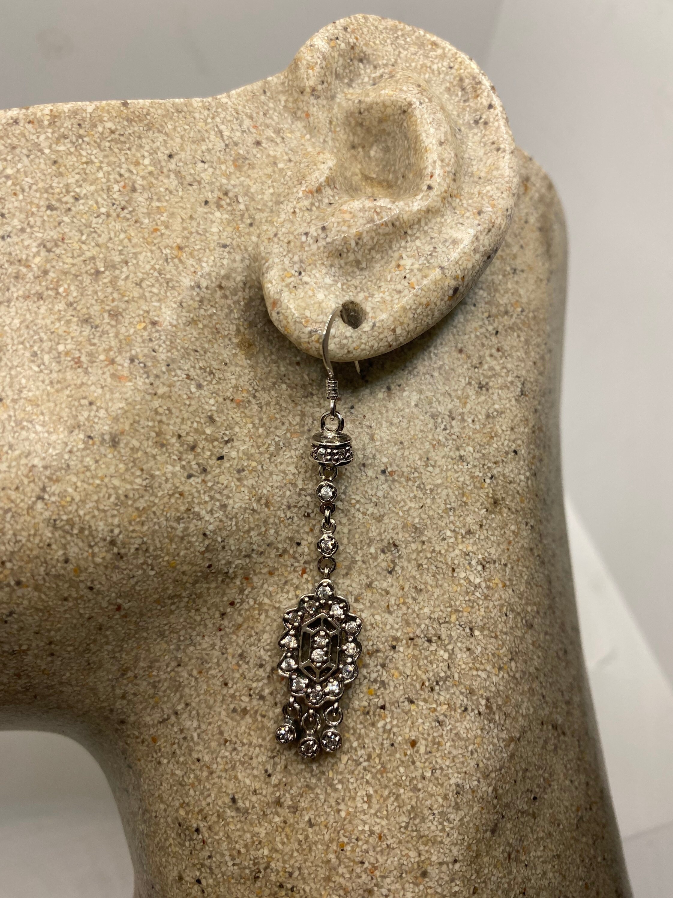 Boucles d'oreilles anciennes en argent 925 (vermeil) et perles - Montres & Bijoux