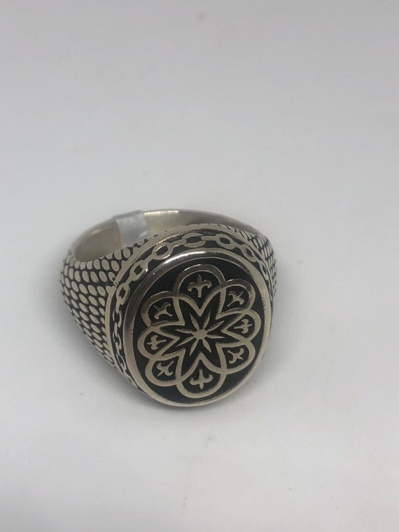 Vintage Celtic 925 Sterling Silver Ring - image 2