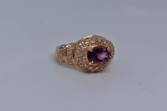 Vintage Bohemian Rhodolite Garnet White Sapphire … - image 7