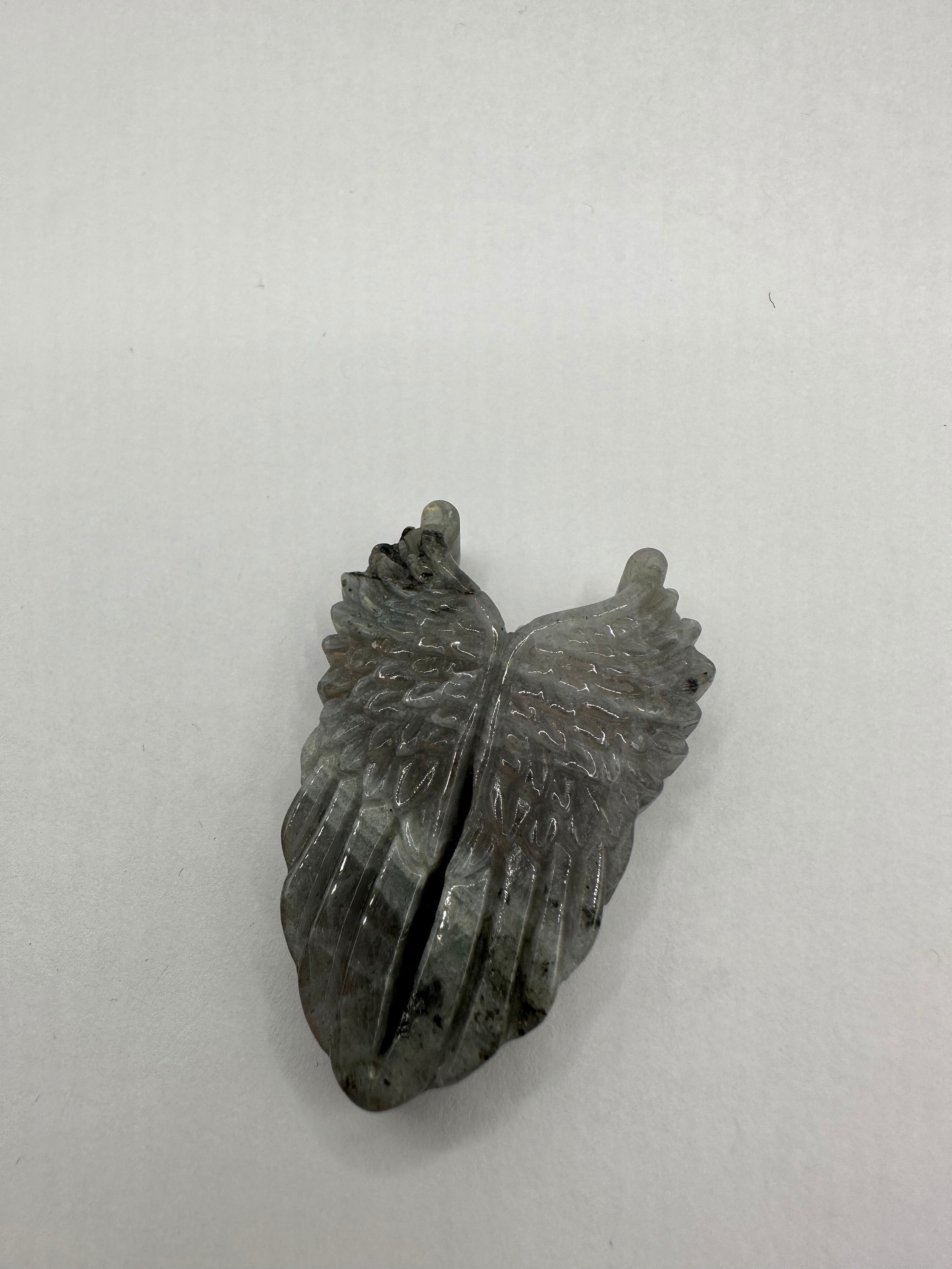 Vintage Carved Angel Wings Genuine Rainbow Labradorite - Etsy Canada