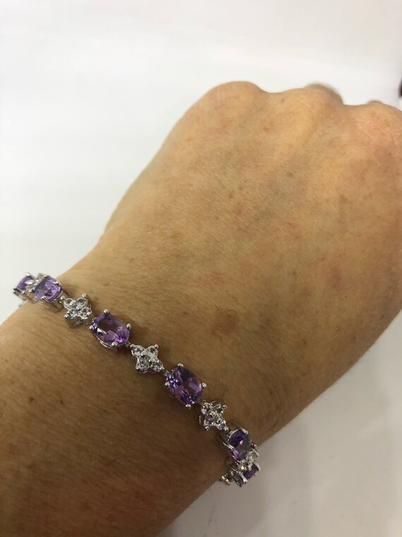 Purple tennis best sale bracelet