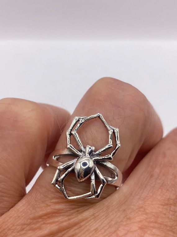 Vintage Spider Ring 925 Sterling Silver