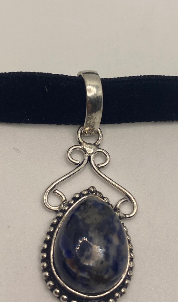 Vintage Blue Lapis Choker Necklace