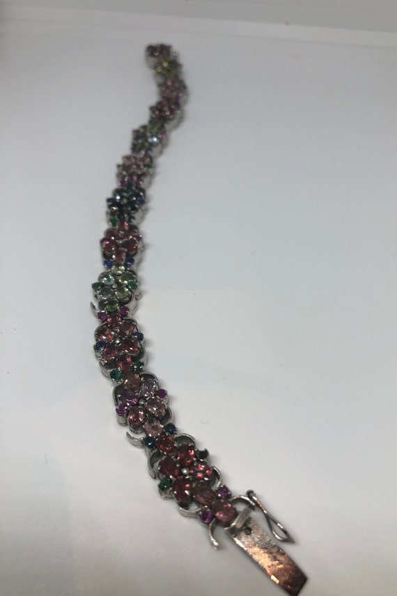 Vintage Handmade Watermelon Tourmaline  in 925 St… - image 4