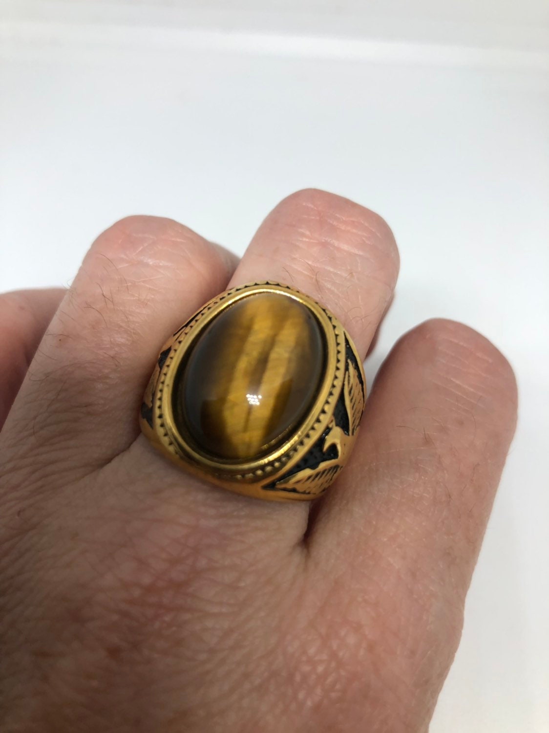 1 pezzo uomo vintage testa di lupo forma di dente punk dito 1 pezzo uomo vintage testa di lupo forma di dente punk dito