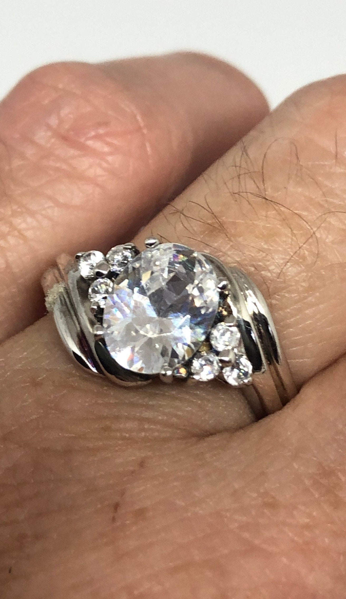 JOBO Damen Ring 925 Sterling Silber Und Weiße Keramik