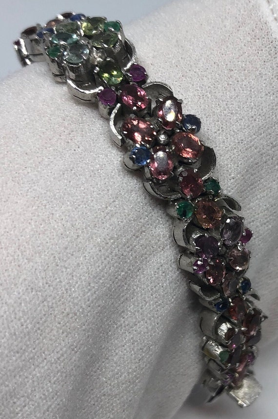 Vintage Handmade Watermelon Tourmaline  in 925 St… - image 7