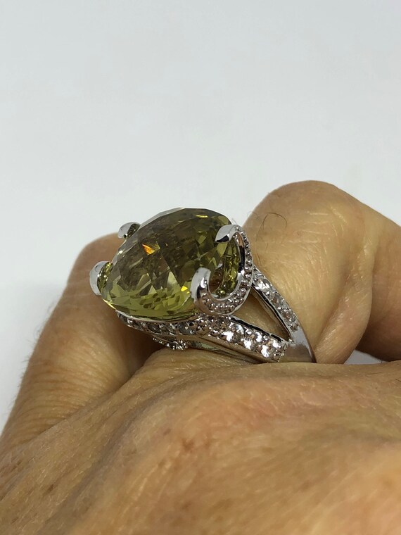 ヴィンテージ ゴシック ゴールデン レモンクォーツ ウィッカ ムーン