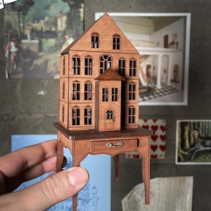 SVG file dollhouse cabinet with removable front, 1:12 scale