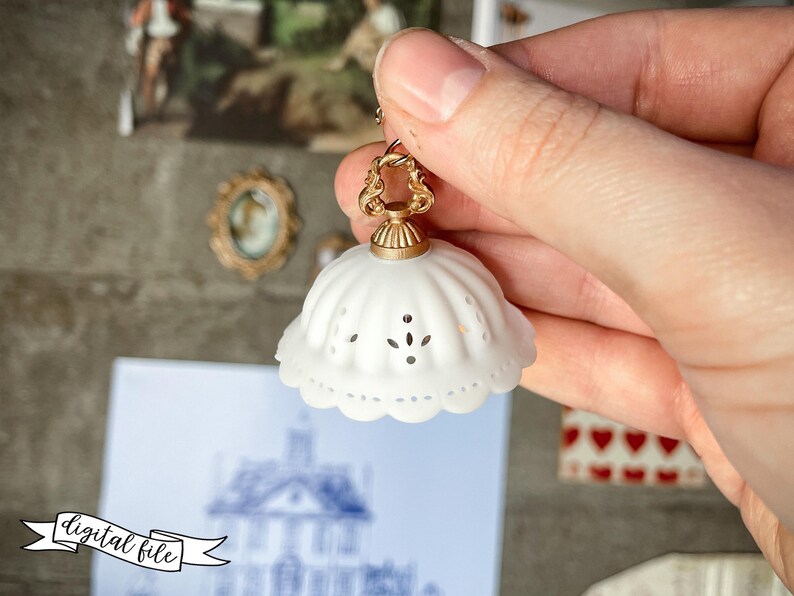 STL File Dollhouse Hanging Pendant Light, 1:12 Scale, 3d Resin Printing ...