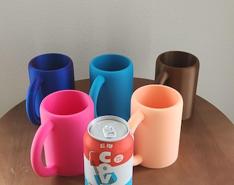 Kubek z uchwytem na puszkę drukowany w 3D, 12-uncjowy kubek Coozie