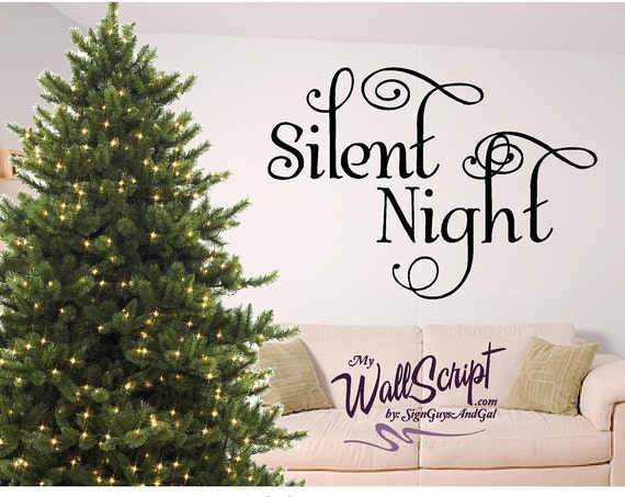 Christmas wall art, Silent Night
