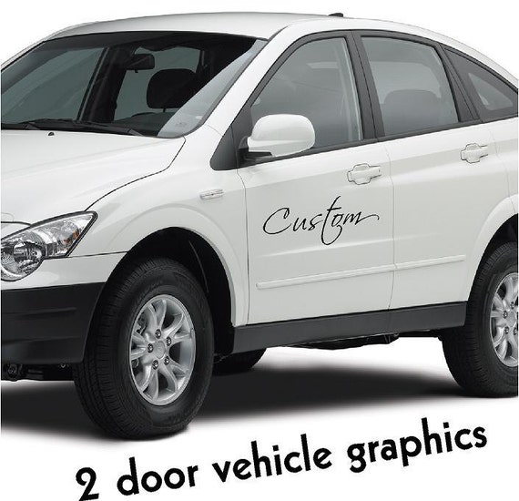 Custom Vehicle Door Graphic