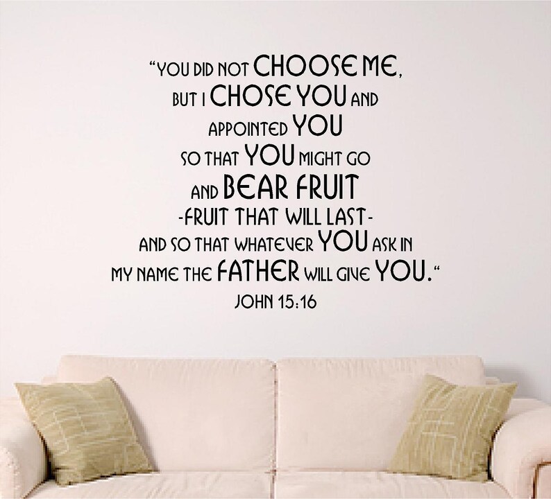 Scripture Wall Decal Home Decal Sunday School Decal Nursery Etsy