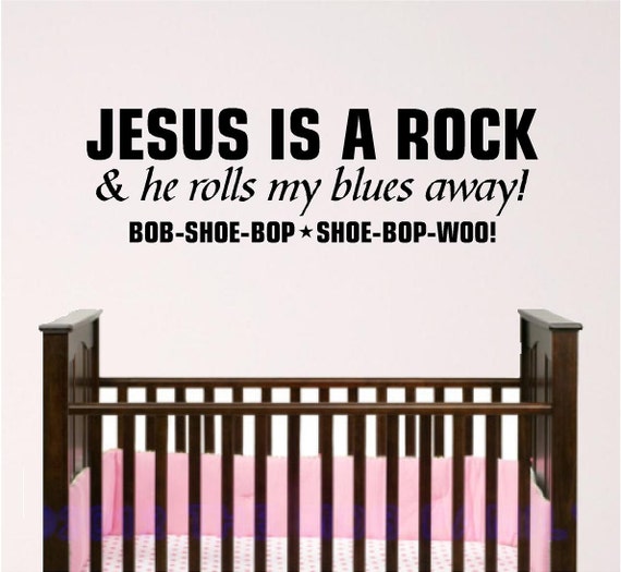 Nursery Wall Art, Jesus Is a Rock