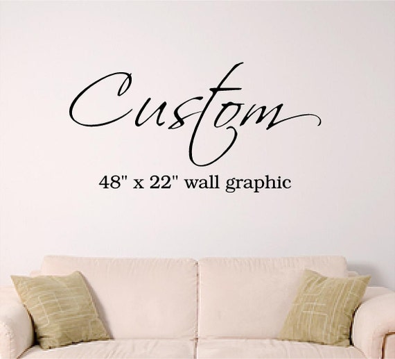 Custom 48" x 22" Wall Art vinyl decal