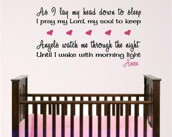 Nursery Bedtime Prayer Wall Graphic