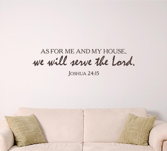 Bible verse wall art, we will serve the Lord