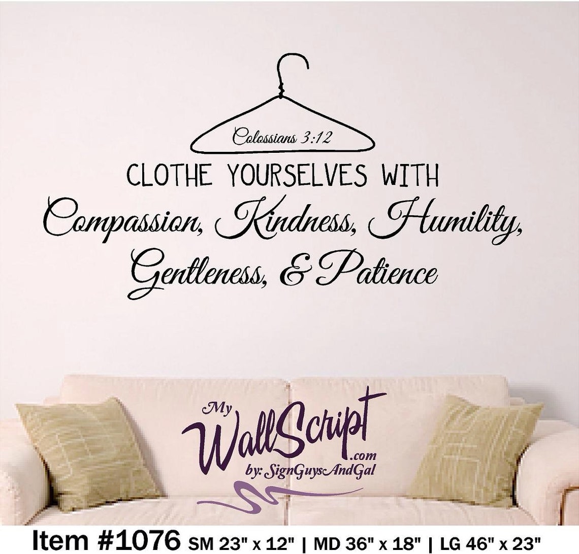 Scripture Wall Decal Laundry Room Decal Girl Wall Decal - Etsy