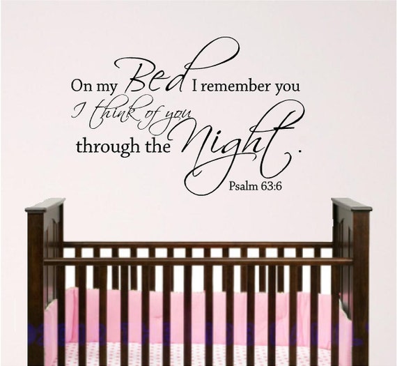 Nursery Bed wall graphic