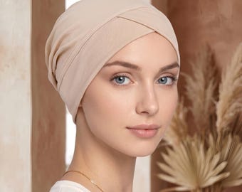 Copricapo morbido per chemioterapia per donne / Sciarpa comoda per il cancro, turbante con morbida fodera in raso, berretto per chemioterapia, fascia per capelli, cuffia per la perdita dei capelli
