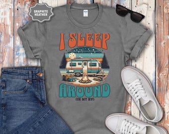 Retro RV Camper Graphic T-Shirt | Vintage Travel Tee