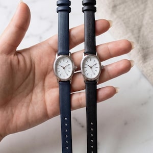 Oval Watch Women Leather Strap - Etsy
