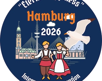 Naklejki do druku z Konwencji Świadków Jehowy 2026 • Pobierz natychmiast – Hamburg, Niemcy