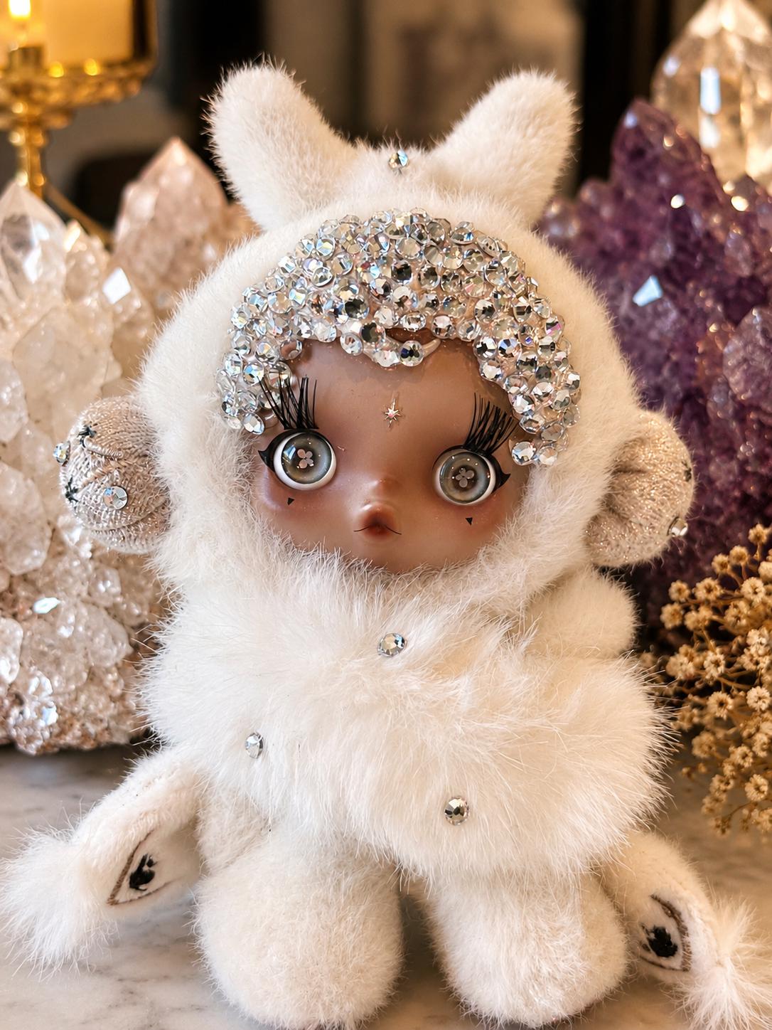 Custom Skull Panda Doll – Glass Rhinestone Plush Display Piece - Etsy