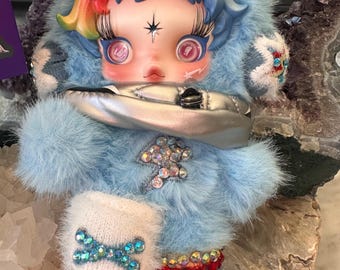 Custom Skullpanda My Little Pony Strassstein „ Rainbow Dash“ Puppe